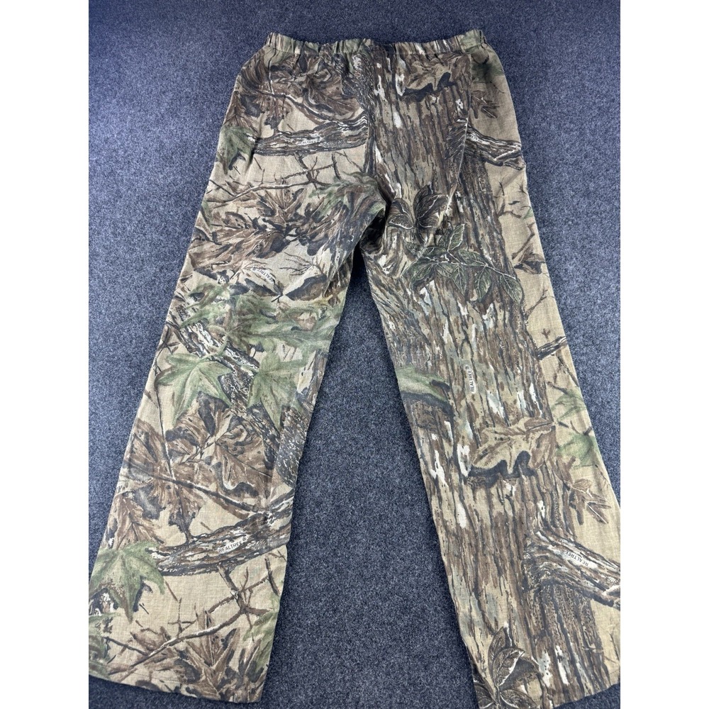 VTG Spartan Realtree Camo Pants USA Made Hunting Lightweight Elastic M